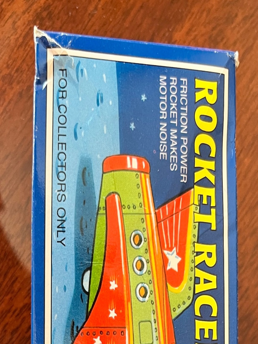 Schylling Rocket Racer Tin Litho Friction Toy 2001 w/ Original Box